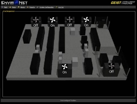 BCD Travel automated CRAC view via Environet DCiM.